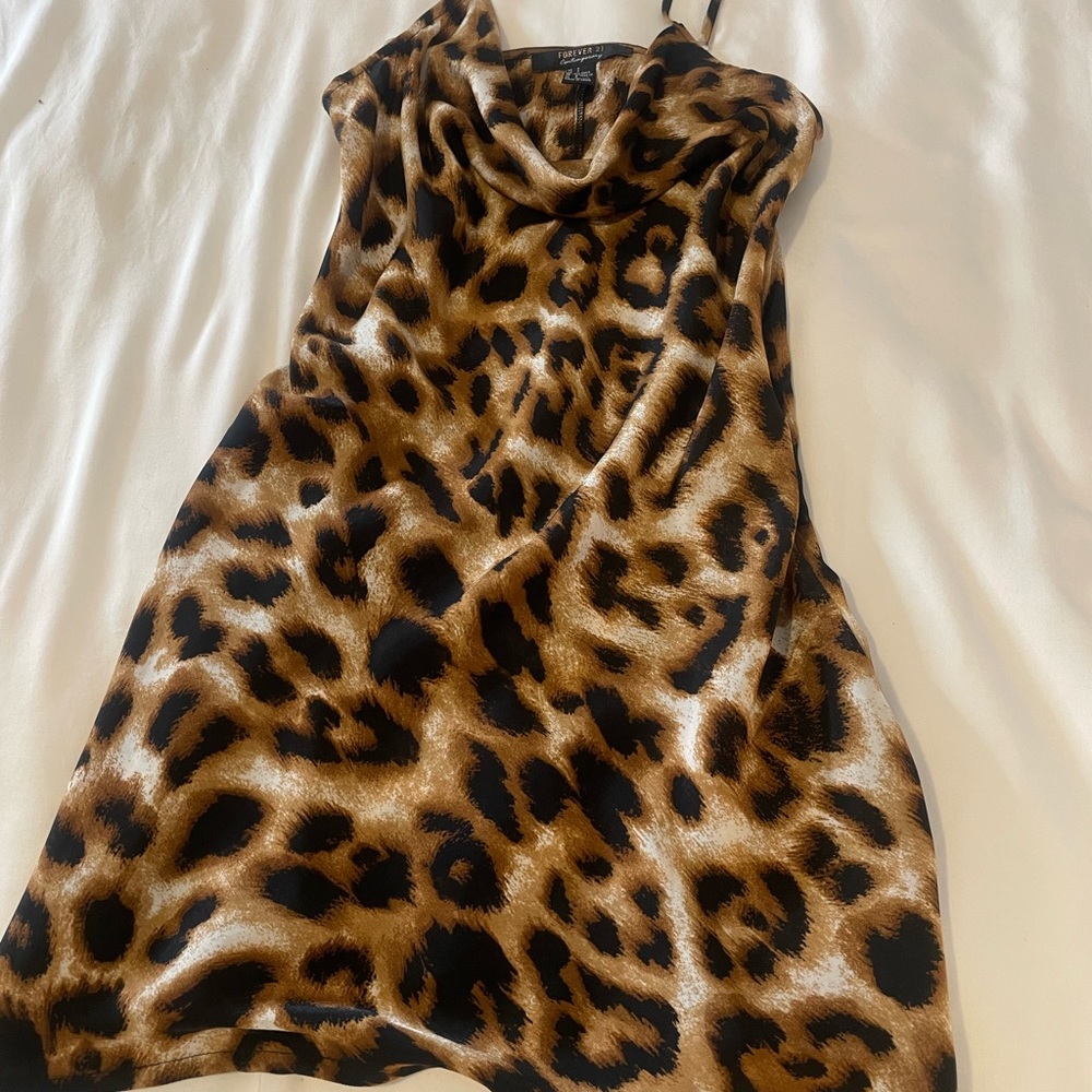 Cheetah silky dress